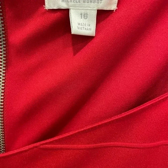 Bisou Bisou by Michele Bohot size 16 Red dress - Picture 3 of 4